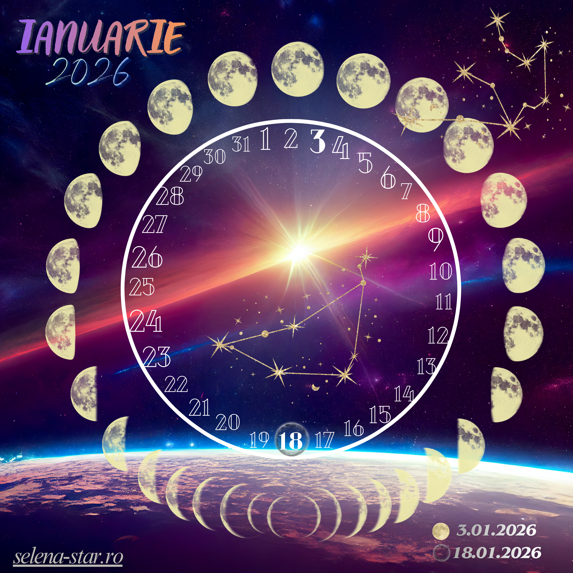 PDF Calendarul lunilor pline 2026 (Digital product)