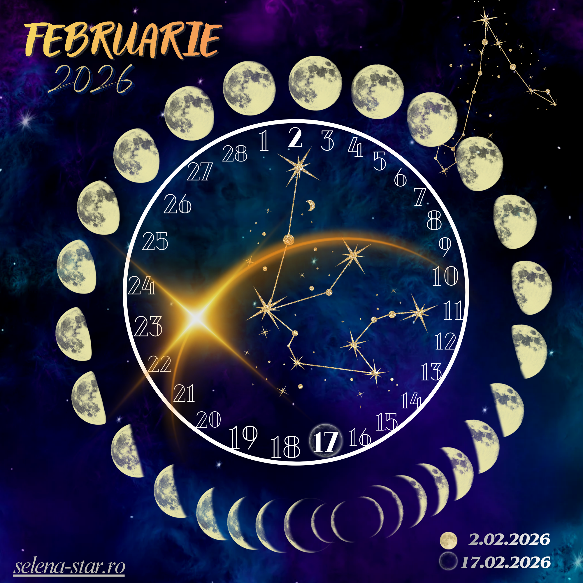 PDF Calendarul lunilor pline 2026 (Digital product)