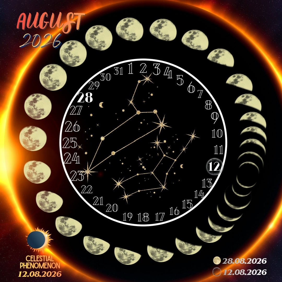 🌕 Digital Full Moon Calendar 2026 - selena star