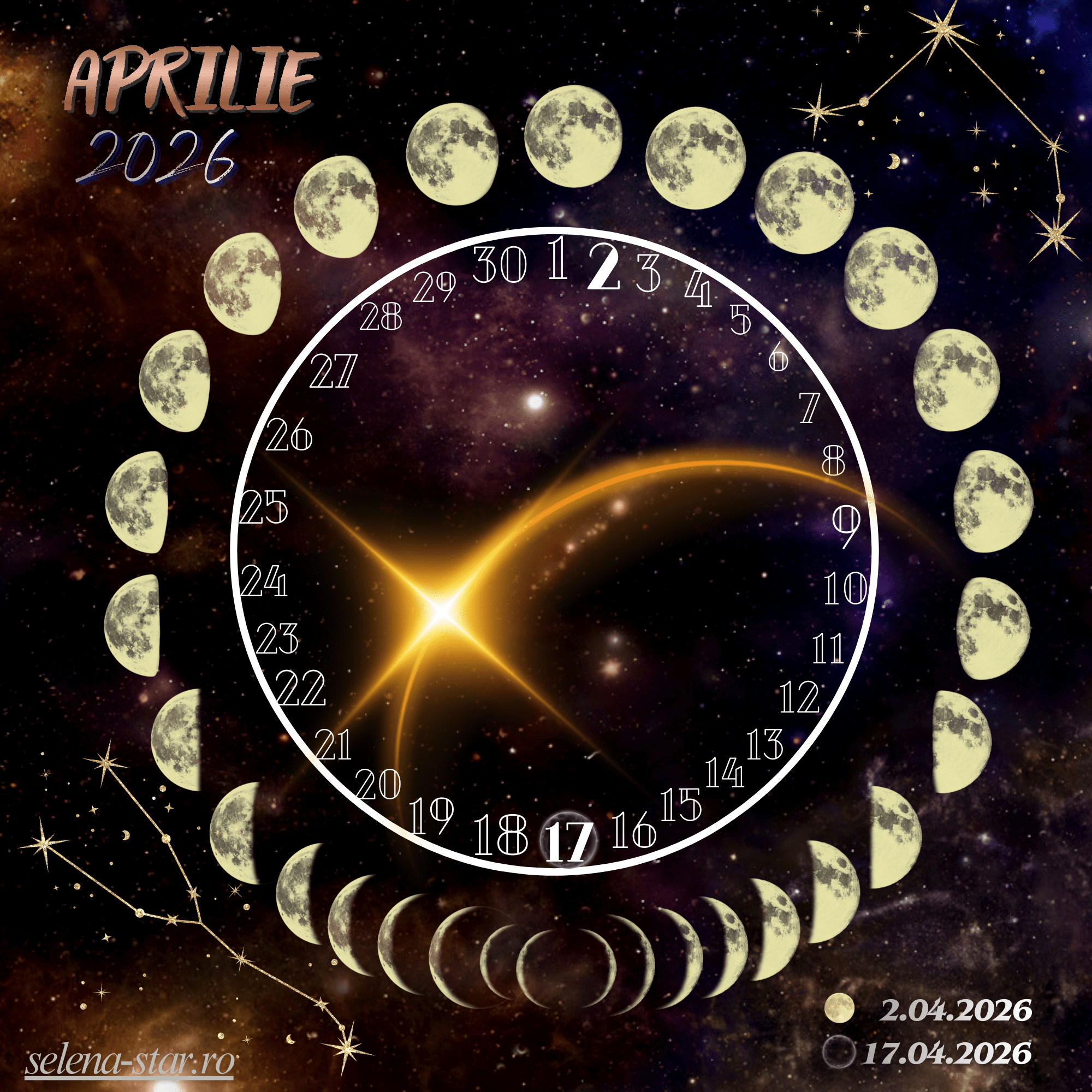 PDF Calendarul lunilor pline 2026 (Digital product) - selena star